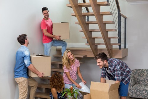 Professional team conducting office clearance in Redhill