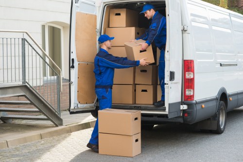 Professional team organizing office clearance in Shepperton
