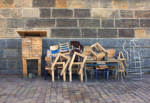 Office furniture being cleared in Plumstead